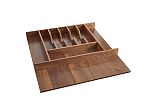 Rev-A-Shelf 2-3/8" Small Walnut Cutlery Drawer Insert