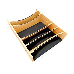 Rev-A-Shelf Craftsman Collection Solid Maple Adjustable Deep Drawer Divider Insert w/ Black Accents for 27"-30" Base Cabinet Drawers