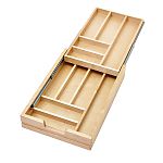 Rev-A-Shelf 15" (381mm)W Wood Two-Tier Cutlery Drawer System w/ Soft-Close for 18" Face Frame Cabinet