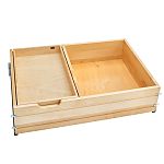 Rev-A-Shelf 33" (838mm)W Wood Two-Tier Deep Drawer System w/ Soft-Close for 36" Face Frame Cabinet