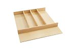 Rev-A-Shelf 18-1/2" W Natural Maple Shallow Utensil Drawer Insert - 2-3/8" H