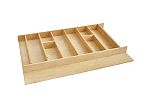 Rev-A-Shelf 33-1/8" W Natural Maple Utensil Drawer Insert - 2-3/8" H