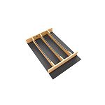 Rev-A-Shelf Craftsman Collection 13-1/4" X 19-1/2" Solid Maple Utensil Drawer Insert w/ Black Accents