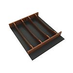 Rev-A-Shelf Craftsman Collection 16-1/4" X 19-1/2" Solid Walnut Utensil Drawer Insert w/ Black Accents