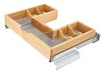 Rev-A-Shelf U-Shape Vanity Pullout Organizer, Side Mount - (Natural Maple)