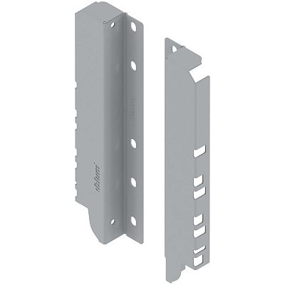 Blum TANDEMBOX D-Height Rear Fixing Bracket Set for Interior Rollout, Gray