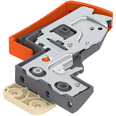 Blum MOVENTO Front Locking Device w/Side-to-Side Adjustment - Vertical Mount, Right Hand - EACH
