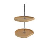 Rev-A-Shelf 20" Maple D-Shaped 2-Shelf Lazy Susan for Corner Wall Cabinets