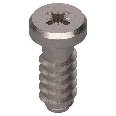 Blum #7 x 14.5mm System Screws - EACH (Nickel, #7 Pan Head, #2 Pozi Drive)