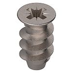 Blum #6 x 11.5mm Deep Thread Euro System Screws - EACH (Nickel, #6 Flat Head, #2 Pozi Drive)