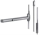 Detex 20 Series Surface Mounted Vertical Rod Fire Exit Device - 36" (914mm) Length - EACH (630 - Brushed Stainless Steel)
