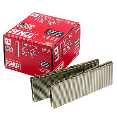 Senco 18GA. 1/4" Crown Medium Wire Staples - (Sencote, Chisel Point)