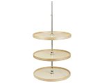 Century Components Contender Series 19" (483mm) Full Circle Lazy Susan 3-Shelf Set without Hardware