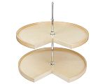 Century Contender Series 32" (813mm) Pie Cut Lazy Susan 2-Shelf Set