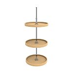 Rev-A-Shelf 18" Maple Full-Circle 3-Shelf Lazy Susan for Corner Wall Cabinets