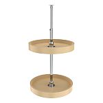 Rev-A-Shelf 16" Almond Polymer Full-Circle 2-Shelf Lazy Susan for Corner Wall Cabinets