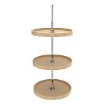 Rev-A-Shelf 20" Almond Polymer Full-Circle 3-Shelf Lazy Susan for Corner Wall Cabinets