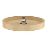 Rev-A-Shelf 16 in. Almond Polymer Single Shelf Full Circle Lazy Susan Set with Bottom Mount Hardware