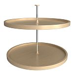 Rev-A-Shelf 32" (813mm) Banded Wood Full-Circle 2-Shelf Lazy Susan Set (Maple)