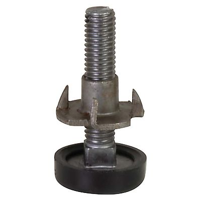 Hafele M8 x 1-3/4" (45mm) Adjustable Base Leveler - EACH (Black/Zinc)