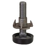 Hafele M8 x 1-3/4" (45mm) Adjustable Base Leveler - EACH (Black/Zinc)