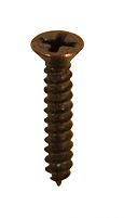 Selby  #4 x 5/8in. Hardware Screw - EACH (Bronze Plated, Flat Head, Phillips)