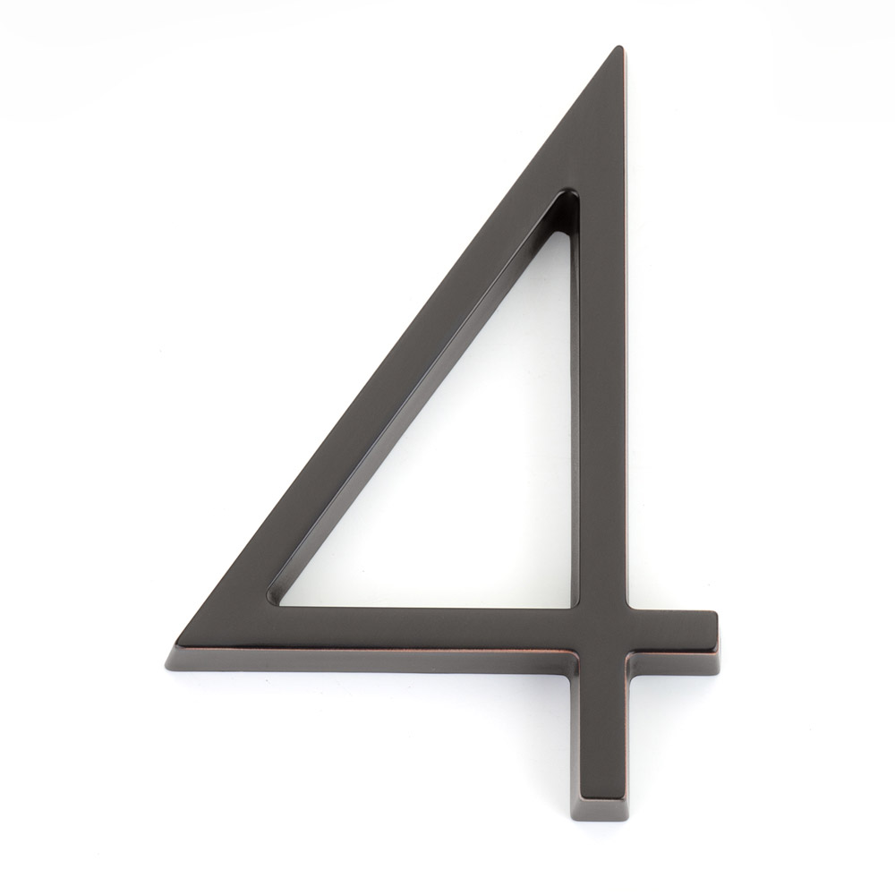 Emtek Products, Inc. 2834-US10B - Emtek 7" (178mm) Modern House Numbers ...