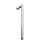 Sure-Loc 5" (128mm) Floating House Numbers - #1 (Satin Nickel)