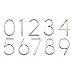 Sure-Loc 5" (128mm) Floating House Numbers - (Satin Nickel)