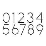 Sure-Loc 5" (128mm) Floating House Numbers - (Flat Black)