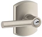 Schlage Broadway Keyed Entry Door Lever Set with Greenwich Trim