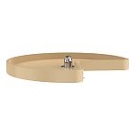 Rev-A-Shelf 24" Almond Polymer Single Shelf Kidney Shaped Lazy Susan w/ Bottom Mount Hardware for Walk-In Pantry