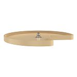 Rev-A-Shelf 32" Almond Polymer Single Shelf Kidney Shape Lazy Susan Set with Bottom Mount Hardware