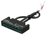 Hafele Loox5 24V LED 6-Way Distribution Block with Bare Ends - EACH