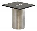 Rostek Katrina 4" (102mm)H x 2" (51mm) Round Stainless Steel Mini Leg with Adjustable Foot - (EACH)