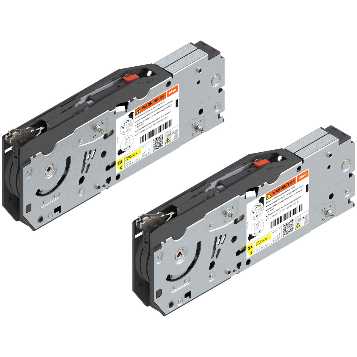 Blum 22F2500 - AVENTOS HF top Bi-Fold Lift Mechanism Set, Power