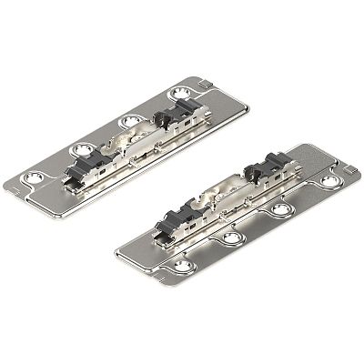 Blum AVENTOS HS/HL/HK and HK top Lift System Door Mounting Plate for Large Overlay 5-Piece Wood Doors, Screw-on (PAIR)