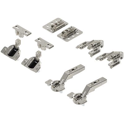 Blum AVENTOS HF top Wood or Wide Aluminum Door Hardware Set, for Large Overlay Face Frame
