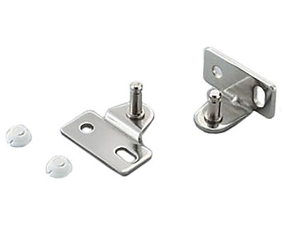 Sugatsune Brackets for SUG-L-100S/SUG-L-140S Lid Stays  - PAIR (Polished Stainless)