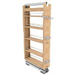 Rev-A-Shelf 5" (128mm) Wood Tall Cabinet Pullout Pantry Organizer with Soft-Close for 43-21/32" to 52-21/32" Height