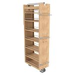 Rev-A-Shelf 11" (279mm) Wood Tall Cabinet Pullout Pantry Organizer with Soft-Close for 58-21/32" to 67-21/32" Height
