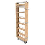 Rev-A-Shelf 5" (128mm) Wood Tall Cabinet Pullout Pantry Organizer with Soft-Close for 58-21/32" to 67-21/32" Height