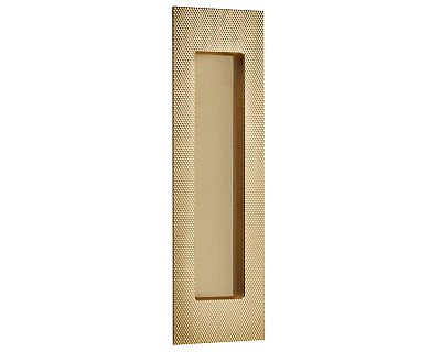 Emtek Modern Solid Brass 7" (178mm) Rectangle Knurled Flush Pull with Plain Pocket - EACH