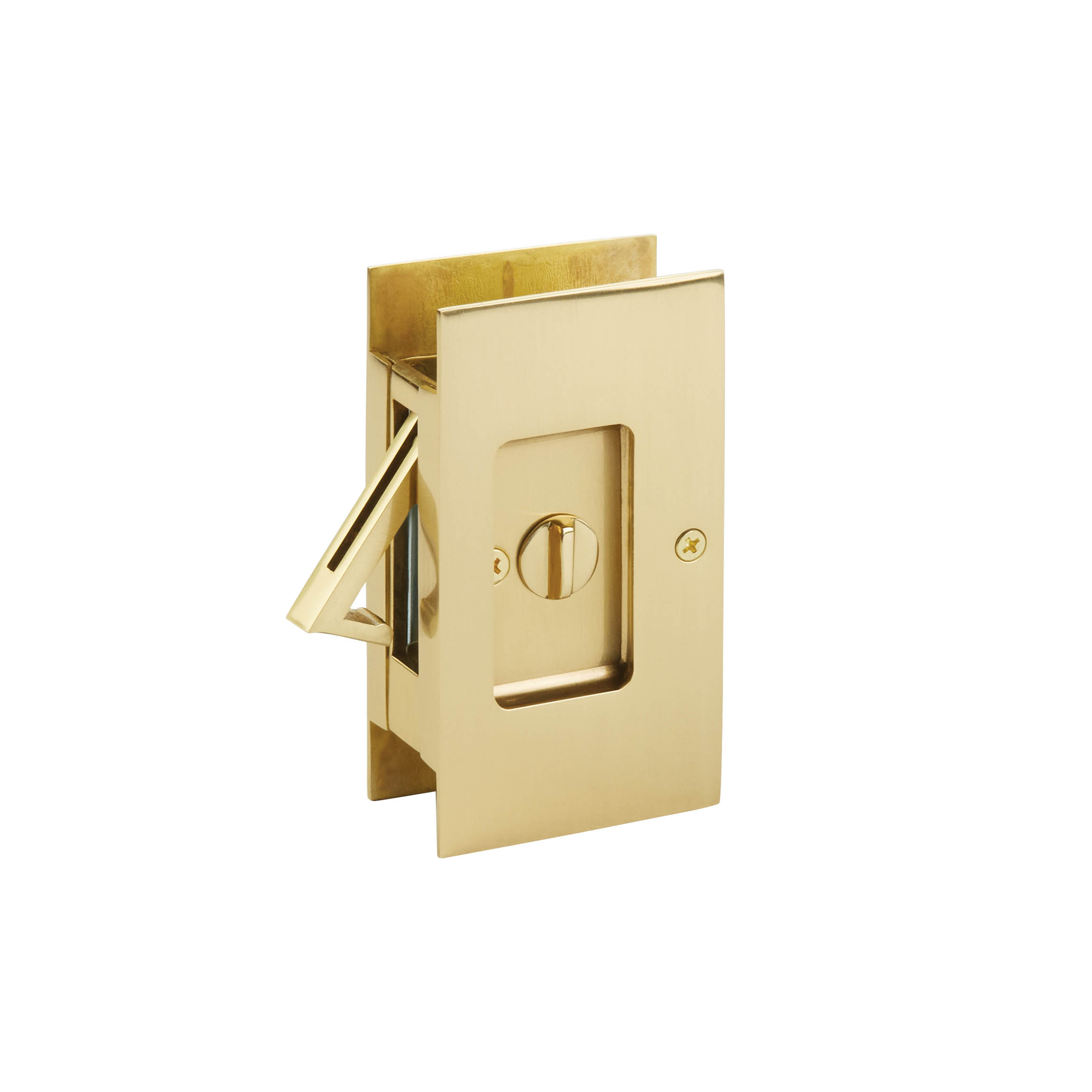 Rectangular Privacy Lock Emtek Products, Inc. 2108-US3 - Emtek Modern Rectangular Pocket Door ...