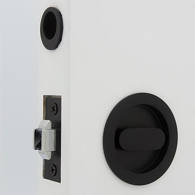 Linnea PL66R-OV-PR - Stainless Steel Pocket Door Privacy Latch