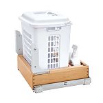 Rev-A-Shelf 20-3/8" (518mm)W Wood Vanity Bottom Mount Hamper w/ Soft-Close