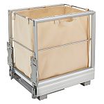 Rev-A-Shelf Rev-A-Motion&trade; 14-5/16" (364mm)W Hamper w/Portable Canvas Liner (Gray/Aluminum)