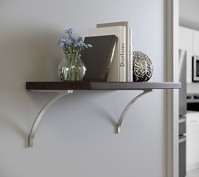 Ashley Norton 8" Solid Brass Curved Shelf Bracket