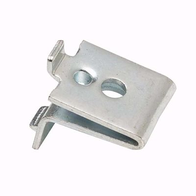 Knape and Vogt Shelf Clips w/Mounting Hole for 255 Shelf Standards - EACH (Zinc)