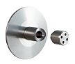 Beyerle Wall Fixture For Glass Door Systems - Each (Brushed Stainless Steel)
